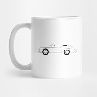 356 Speedster Black Outline Mug